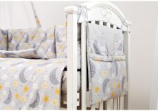 Постільний комплект 8 ел Twins Premium Glamour 4029-TGN-101, Ніченька сіра